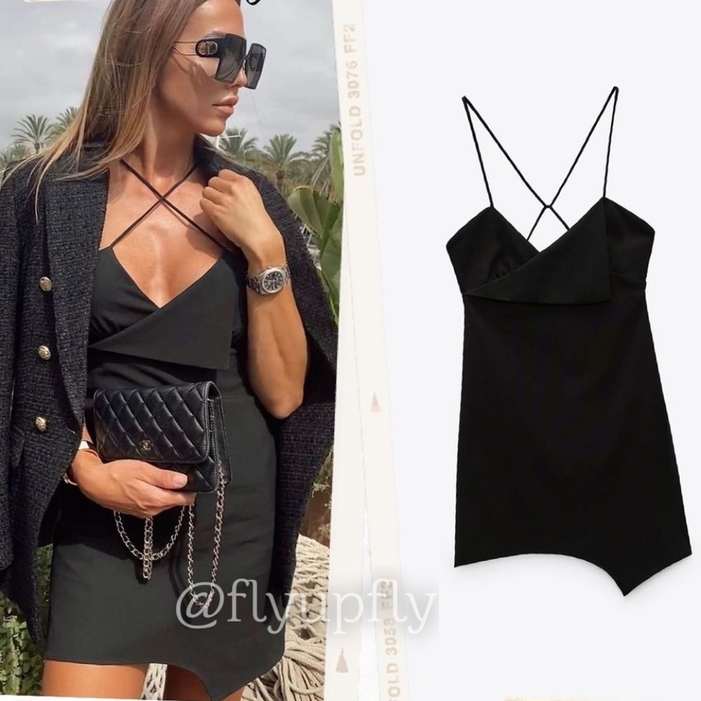 Zara* Mini Black Dress Strap